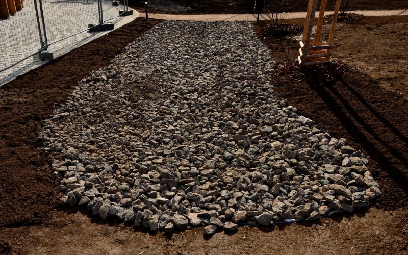 Landscape with Gravel Paving