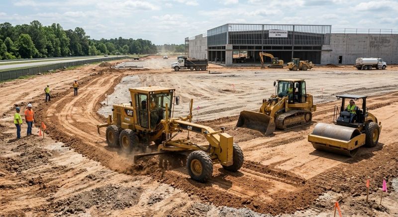 Parking Lot Excavation in Marietta, GA